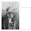 Stretcher-bearers in a trench, south of Cornillet, First World War by Anonymous