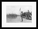 Russian troops parading in front of Alexander Kerensky, First World War, July 1917 by Anonymous