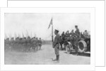 Russian troops parading in front of Alexander Kerensky, First World War, July 1917 by Anonymous