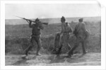 Russian soldier assaulting his retreating comrade, Ternopil, Ukraine, First World War by Anonymous
