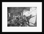 'On board a Zeppelin', German air fleet, First World War by Felix Schwormstadt