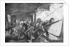 'On board a Zeppelin', German air fleet, First World War by Felix Schwormstadt