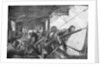'On board a Zeppelin', German air fleet, First World War by Felix Schwormstadt