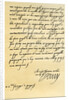 Letter from Henry IV of France to Henry, Prince of Wales by Henry IV