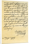 Letter from Henry IV of France to Henry, Prince of Wales by Henry IV