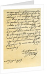 Letter from Henry IV of France to Henry, Prince of Wales by Henry IV