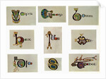 Compound letters, 800 AD by Anonymous