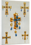 Gold crosses of a king of the Goths by Franz Kellerhoven