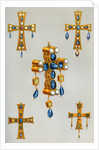 Gold crosses of a king of the Goths by Franz Kellerhoven