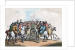 The Betting Post, Humours of Fox Hunting by Thomas Rowlandson