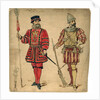 Beefeater and Spanish soldier by Lucien Besche