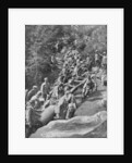 Artillery piece being pulled by 600 soldiers, Second Battle of the Isonzo, World War I by Anonymous