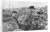 General Marchand inspecting trenches, Champagne, France, World War I by Anonymous