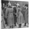 Leon Trotsky arriving for peace negotiations with the Germans, Brest-Litovsk by Anonymous