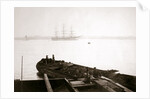 Barge loaded with freight, Rotterdam by James Batkin