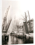 Canal bridge and boats, Dordrecht, Netherlands by James Batkin