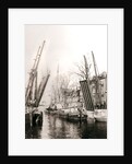 Canal bridge and boats, Dordrecht, Netherlands by James Batkin