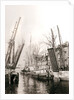 Canal bridge and boats, Dordrecht, Netherlands by James Batkin