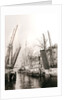 Canal bridge and boats, Dordrecht, Netherlands by James Batkin
