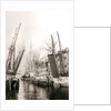 Canal bridge and boats, Dordrecht, Netherlands by James Batkin