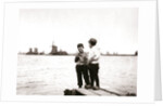 Boys by a canal, Laandam, Netherlands by James Batkin
