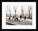 Children running alongside a canal, Monnickendam, Netherlands by James Batkin