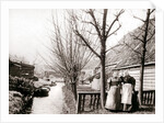 Two women on a canal bank, Broek, Netherlands by James Batkin