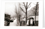 Two women on a canal bank, Broek, Netherlands by James Batkin