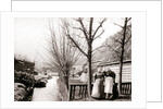 Two women on a canal bank, Broek, Netherlands by James Batkin