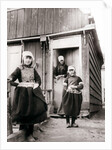 Girls in traditional dress, Marken Island, Netherlands by James Batkin