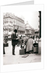 Woman polishing shoes, Brussels by James Batkin