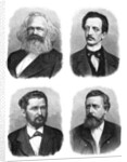Four German socialists by Anonymous