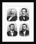 Four German socialists by Anonymous