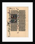 A page from the Wenzel Bible by Anonymous