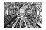 The coronation ceremony of James II in Westminster Hall, London by Anonymous