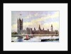 The Houses of Parliament from Lambeth Palace, Westminster, London by Anonymous