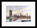 The Houses of Parliament from Lambeth Palace, Westminster, London by Anonymous