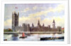 The Houses of Parliament from Lambeth Palace, Westminster, London by Anonymous