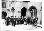 Group of Vote Office messengers, Houses of Parliament, Westminster, London by Anonymous