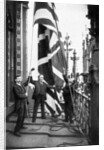Hoisting the Union Jack, Houses of Parliament, Westminster by Anonymous