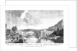 View of the iron bridge over the river Severn, Coalbrookdale, Shropshire by W & J Walker