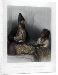 A Persian Prince, his slave bringing him sherbet by H Robinson