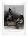A Persian Prince, his slave bringing him sherbet by H Robinson