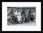 Athletes Frank Wykoff, Paul Hanni, Ralph Metcalfe and Jesse Owens, Berlin Olympics by Anonymous