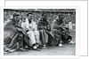 Athletes Frank Wykoff, Paul Hanni, Ralph Metcalfe and Jesse Owens, Berlin Olympics by Anonymous