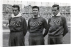 Robert Clark, Glenn Morris, John Parker, American decathletes, Berlin Olympics by Anonymous