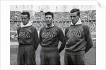 Robert Clark, Glenn Morris, John Parker, American decathletes, Berlin Olympics by Anonymous