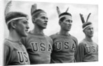 Part of the American gold medal-winning rowing eight, Berlin Olympics by Anonymous