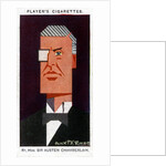 Austen Chamberlain, British politician by Alick P F Ritchie