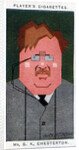 GK Chesterton, British poet, novelist and critic by Alick P F Ritchie